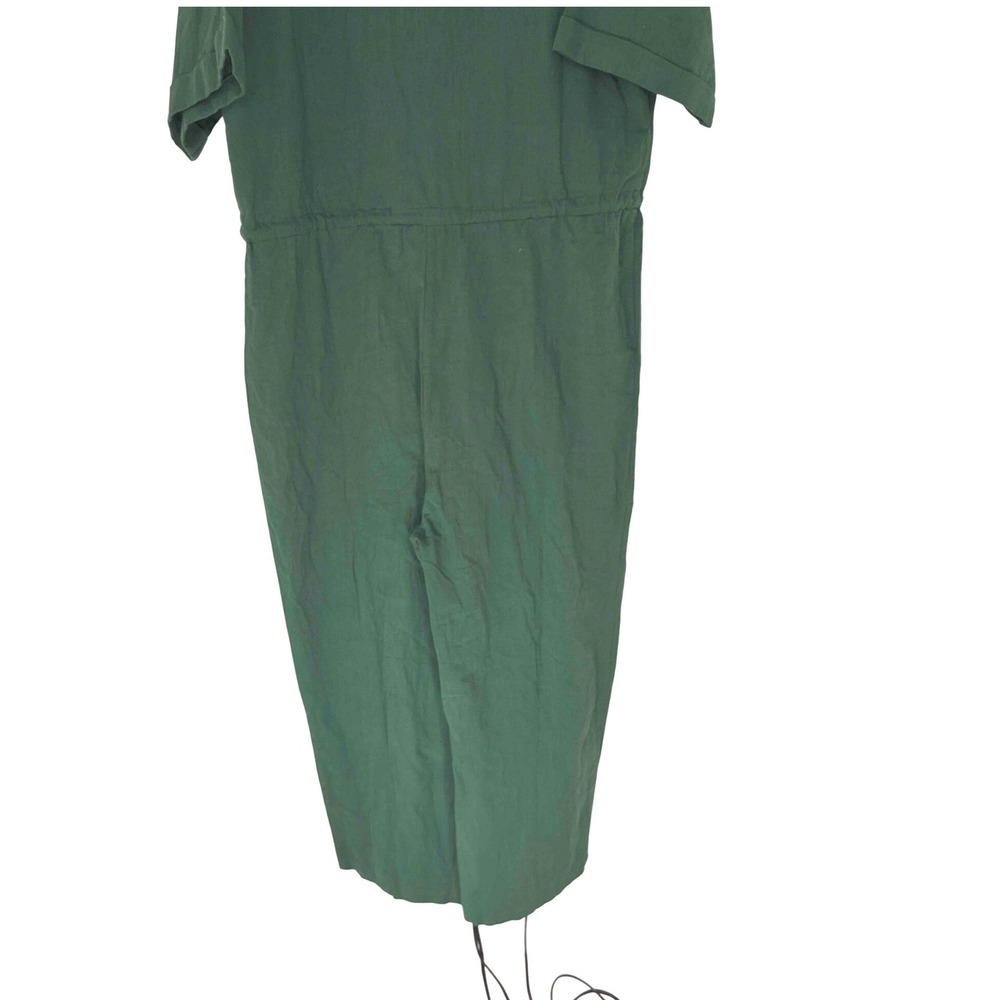 Baltic Borm Hemming Jumpsuit Greem Short Sleeve Button Up Lightweight Medium - Picture 11 of 16